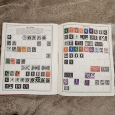 Lot 2300+ Worldwide Messy Stamp Collection Book Loose Unfiltered See Description