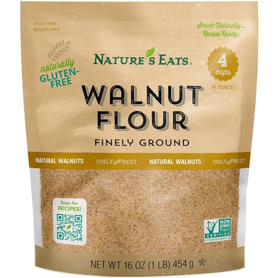 Nature's Eats Walnut Flour Finely Ground, 16 Ounce 16 (Pack of 1) 