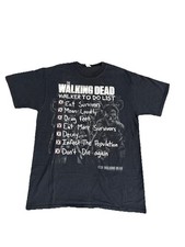 Medium Walking Dead Tshirt Fruit Of The Loom Walker To Do List Zombie Apocalypse