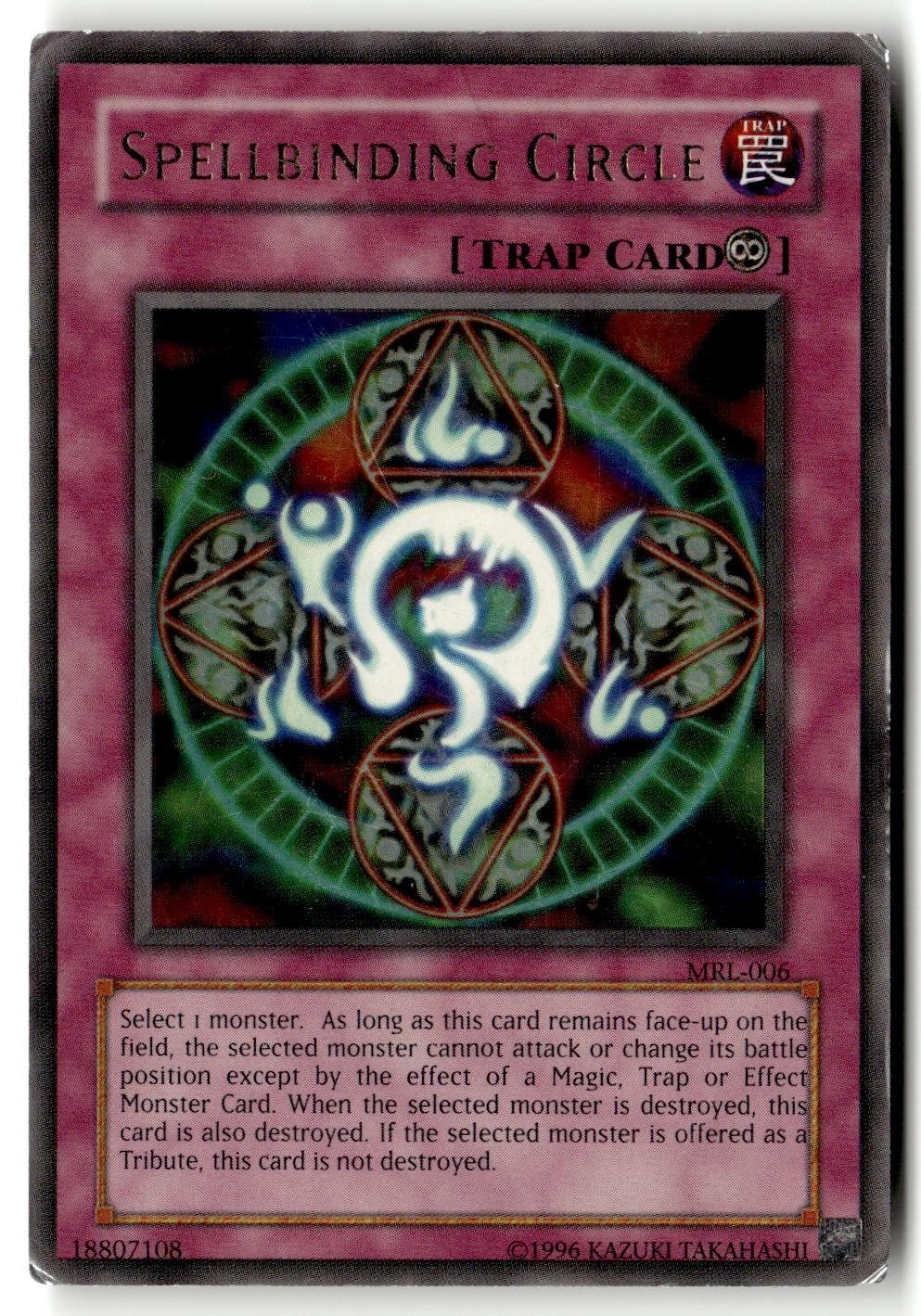 Spellbinding Circle MRL-006 Ultra Rare Yu-Gi-Oh Unlimited Damaged