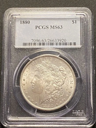 1880 P Morgan Silver Dollar PCGS MS63
