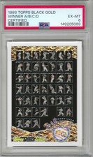 1993 Topps Black Gold Winner Card - ABCD Certified - PSA 6 EXMT.