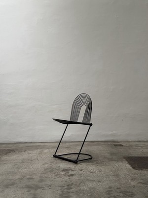 Herbert Jutta Ohl Lübke Swing Chair Sculptural Design Steel Metal
