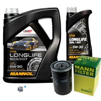 Mann Inspektionspaket 6L Mannol Longlife 5W-30 FüR VW Golf IV Cabriolet 1.9