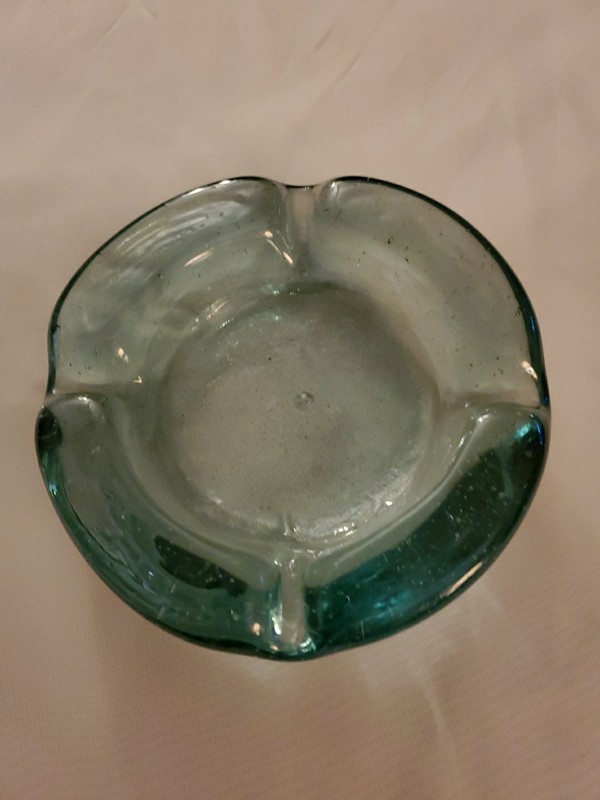 Mid Century Modern Murano Style Art Glass Ashtray￼