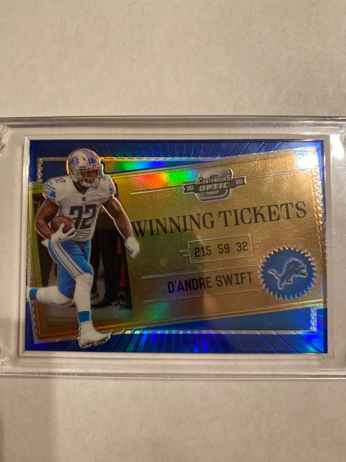 D'Andre Swift Panini Contenders Optic Winning Tickets #WT22 Base