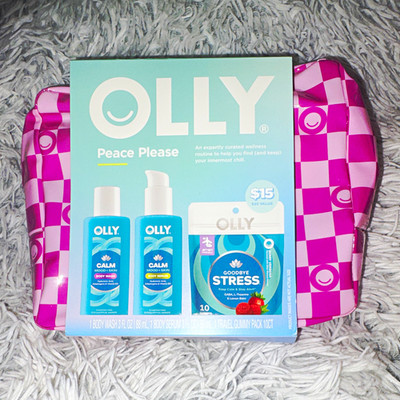 OLLY Peace Please Body Skin Care Set Body Wash & Serum, 3 fl oz