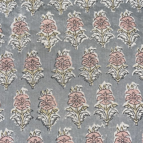 Pottery Barn Jade Duvet Cover King/California King Block Print Green Floral