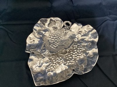 Arthur Court 1997 Grape Collection Serving Tray & Small Dish Set