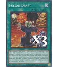 3X Fusion Draft DOOD-EN070 C Doom of Dimensions NM 1st Ed Yugioh