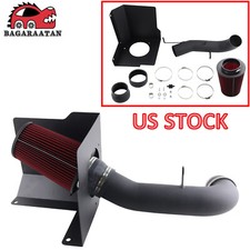 Cold Air Intake System + Red Filter For 07-08 GMC Tahoe Yukon 4.8 5.3L V8 Engine