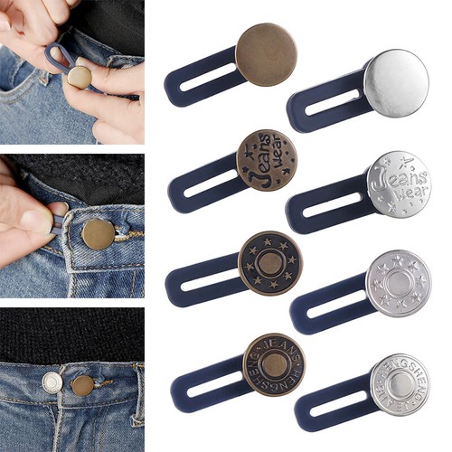 5pcs Retractable Sewing Button Extender For Jeans Pants Waistband Waist Extender - Picture 3 of 27
