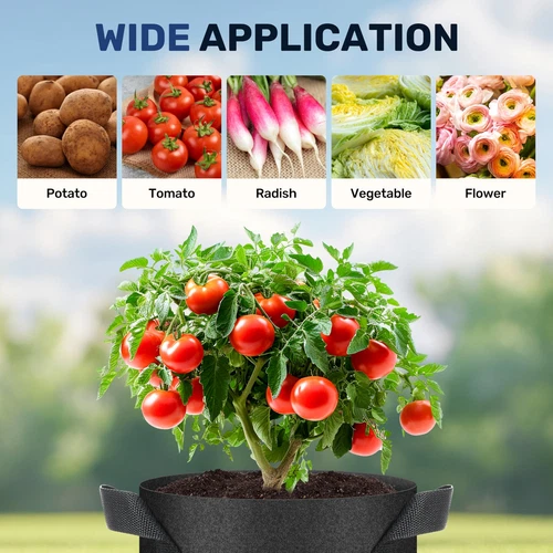 5-24Pack Garden Grow Bag/Rooty Bag Heavy Duty Non-Woven Plant Fabric Pot Contain - Picture 132 of 143