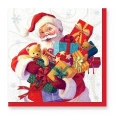 TWO Individual Napkins Christmas Lunch for Decoupage 1242