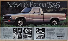 1984 MAZDA B2000 Pickup 2-page advertisement, Mazda B2000 Sundowner pickup truck