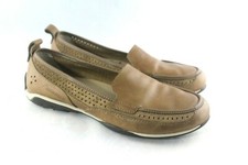 Merrell Womens Brown Leather Comfort Flat Moc Toe Sailix Ballet Loafers US 8 M