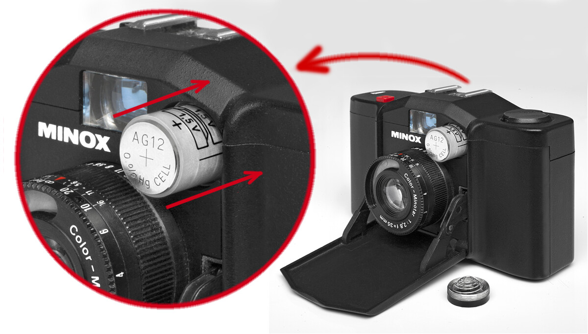 MINOX 35 (EL, GL ,GT, PL, PE, AL, C, EC, LX,TLX) Battery Adapter +