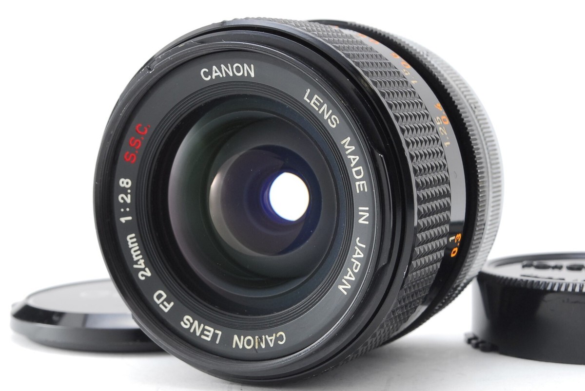 Read![EXC+5 w/Caps] Canon FD 24mm f/2.8 S.S.C. SSC Wide Angle MF