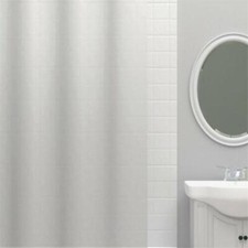 Zenna Home Frosty 70"W x 72"H Lightweight PEVA Shower Curtain Liner