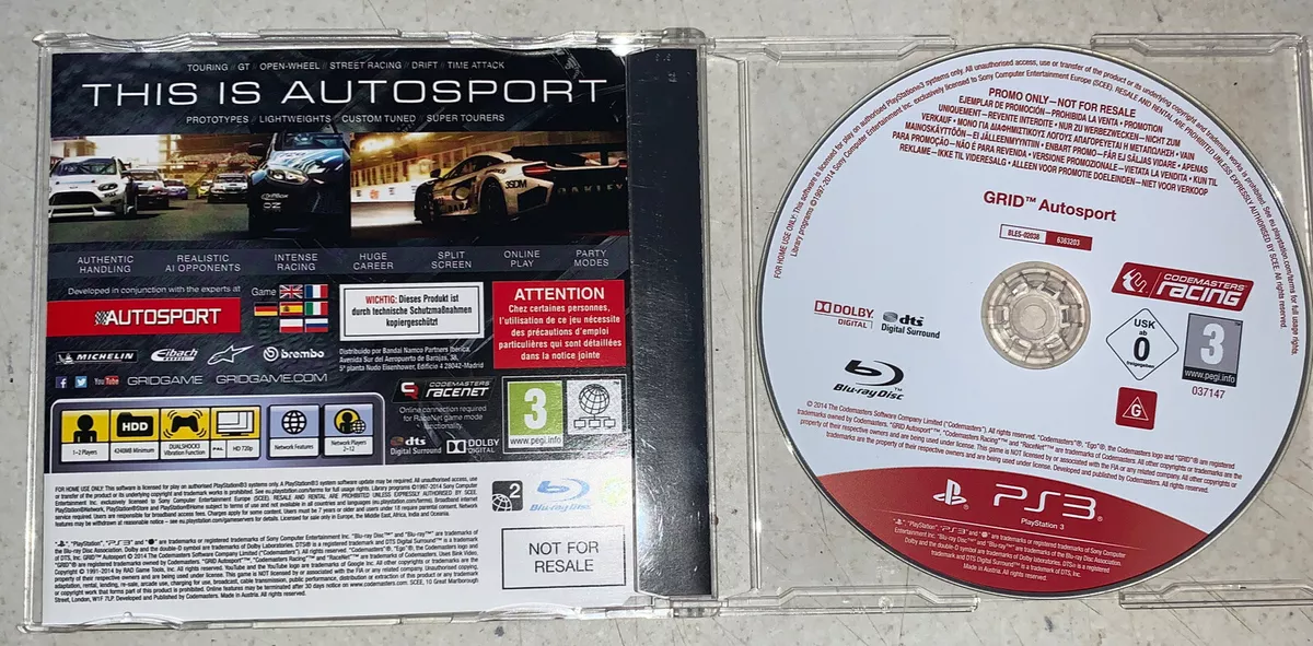  GRID Autosport - Playstation 3 Black Edition : Namco Bandai  Games Amer: Video Games