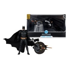 The Dark Knight DC Multiverse Actionfigur mit Fahrzeug Batman & The Batpod #ds