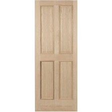 Oak Pocket Door System 4 Panel RM2S Unfinished Composite Oak Door