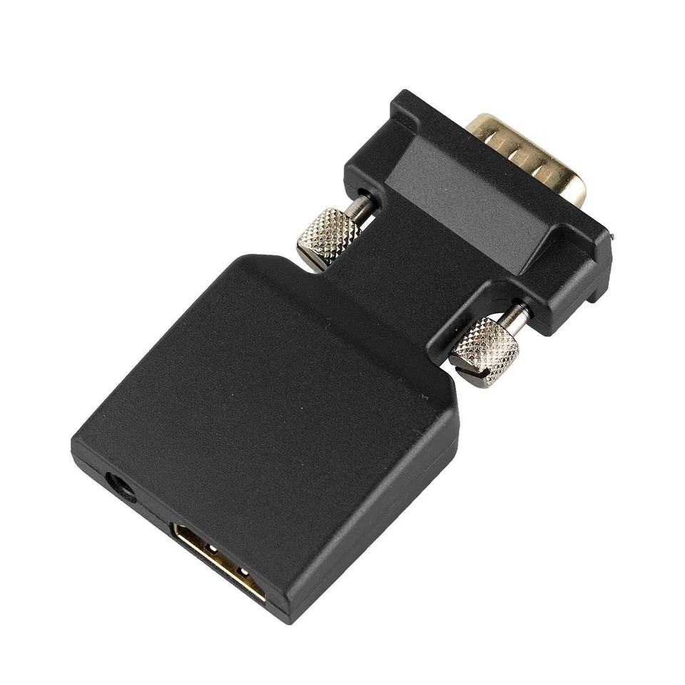 VGA to HDMI Converter 15pin Video 3.5mm Audio Input Digital 1080P Output Adapter - Image 4 of 4