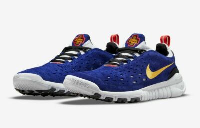 Nike Free Run Trail Concord Taxi Men's Shoes Purple Yellow Multi-Sz CW5814 401