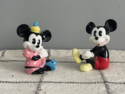 Statuette Mickey Artiste – Porcelaine – Made In Japan – Disney