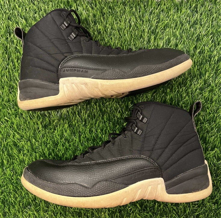 Nike Air Jordan 12 XII Retro Nylon Neoprene Black Size 8.5
