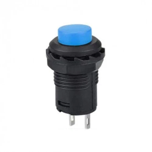 Waterproof Momentary Button 12mm Blue ON OFF Doorbell, Car, PC