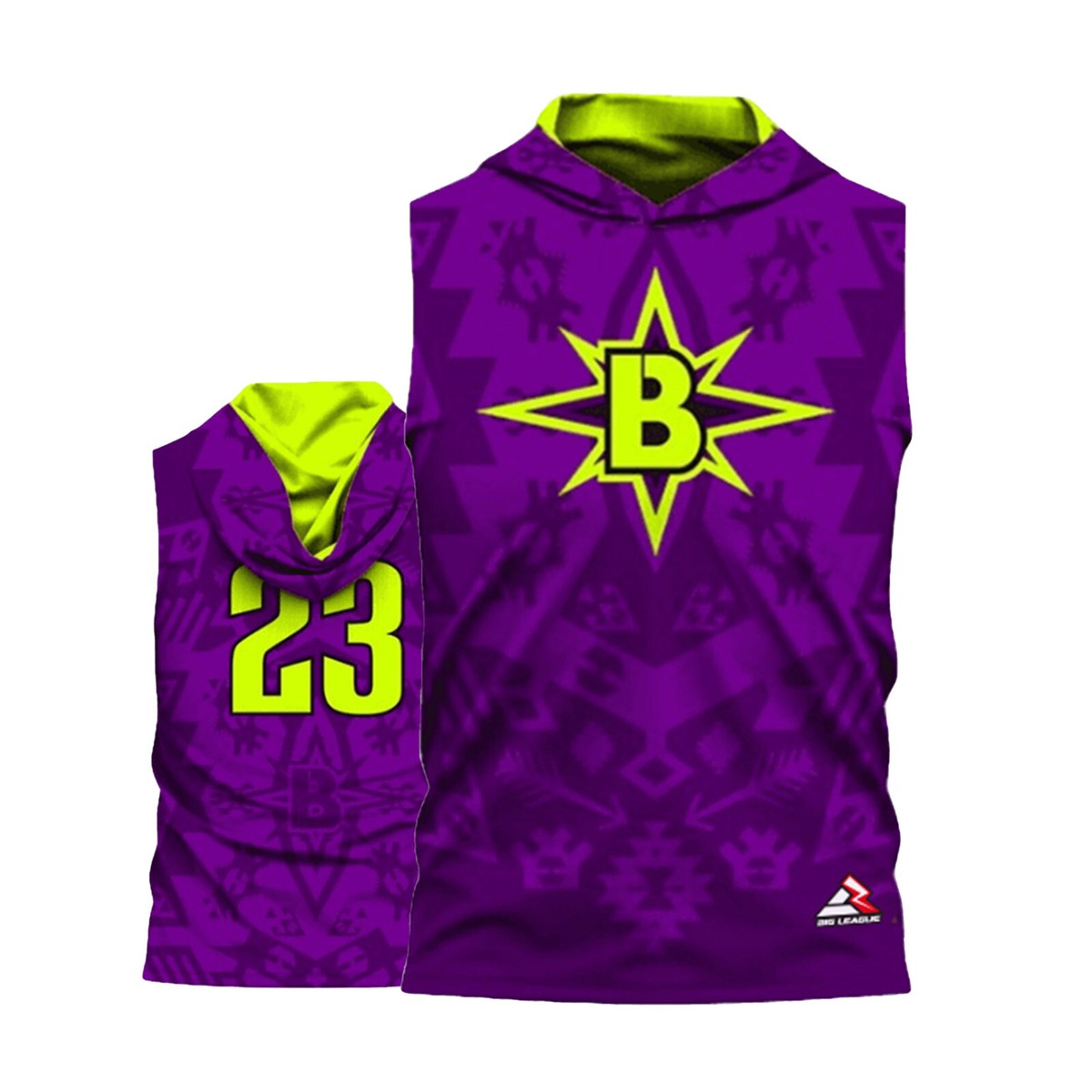 Custom Personalized Sports Hooded Tank Top Jersey - Midwest boom