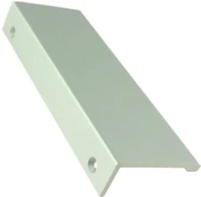 4-3/4" Tab Finger Pull with Ridge Aluminum