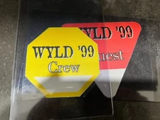 VINTAGE - WYLD '99 Satin Cloth Backstage Pass - UNUSED - YOU PICK