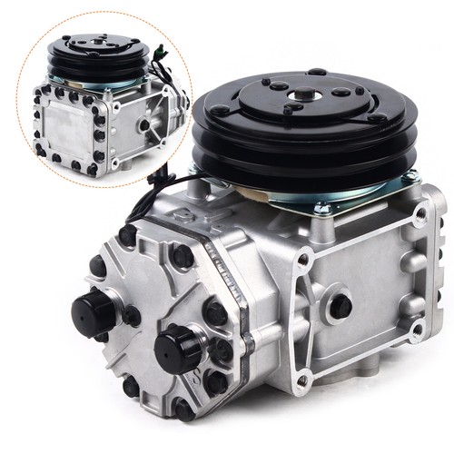 AC Compressor York Style ET210L-25073C For Freightliner Peterbilt Kenworth NEW - Picture 2 of 11
