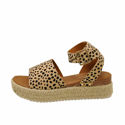cheetah espadrille sandals