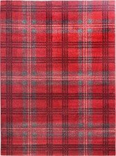 Tartan Check Rug Carpet Runner Plaid Mat Timeless Classic Soft Pile Living Room