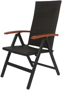GIARDINO AY879 Rattan Aluminium Stuhl Hochlehner ...
