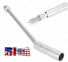  1 PCS 14mm 3/8" 305mm Chrome Vanadium Steel Ignition Spark Plugs Removal Tool