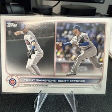 2022 Topps Update Rookie Combos Scott Effross Cubs Trent Giambrone #US283