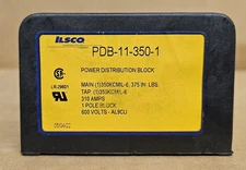 ILSCO PDB-11-350-1 POWER DISTRIBUTION BLOCK 310A 1 Pole 600V-AL9CU