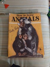 Vintage How To Draw Animals WALTER T FOSTER Art Instruction Book 1960's