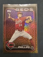 Connor Phillips 2024 Topps Series 2 #670 Holiday Rookie Card Cincinnati Reds . rookie card picture