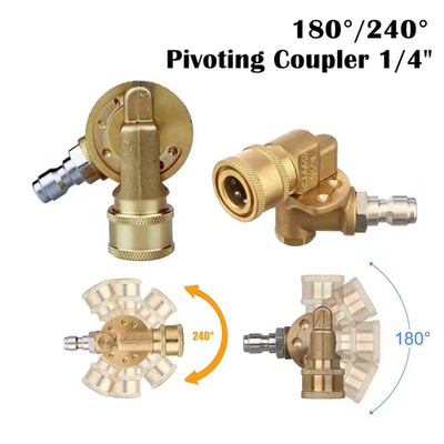 #ad #ad 4500 PSI Pivoting Coupler With 1 4quot; Quick Connection Pressure Washer Attachment $15.99