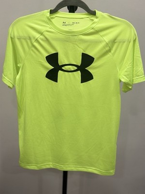 Under Armour Kinder Large 11-12 Jahre Tech Big Logo Tshirt neongrün