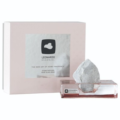 Leonardo Essenza Stone Diffuser Keramikstein Diffuser auf Glassockel Rose