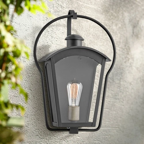 Hinkley Yale 17 3/4" High Black Outdoor Wall Light - Picture 1 of 6