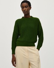 Babaa pine green knit jumper
