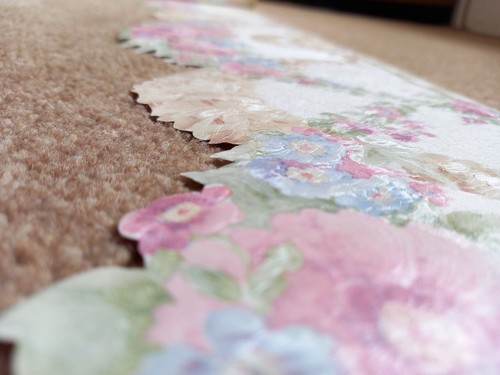 X2 1980s Vintage Wallpaper BORDER Rolls Traditional Swags Floral 90s cottagecore - Picture 8 of 17