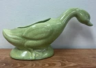 Red Wing USA Pottery Goose Duck Vintage Planter 439 Green Glazed Ceramic